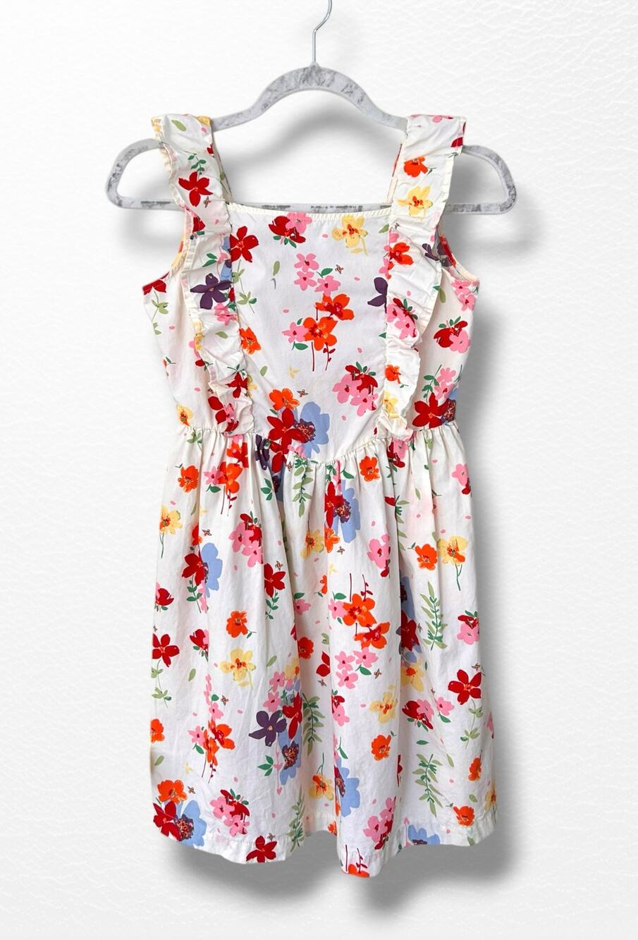 Hanna Andersson Summer Floral Ruffle Dress, Size 12